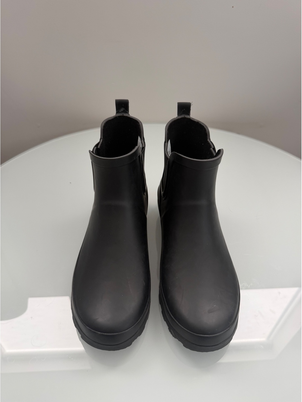 London Fog Women's Wembley Chelsea Black Chelsea Rain Boots Size 10